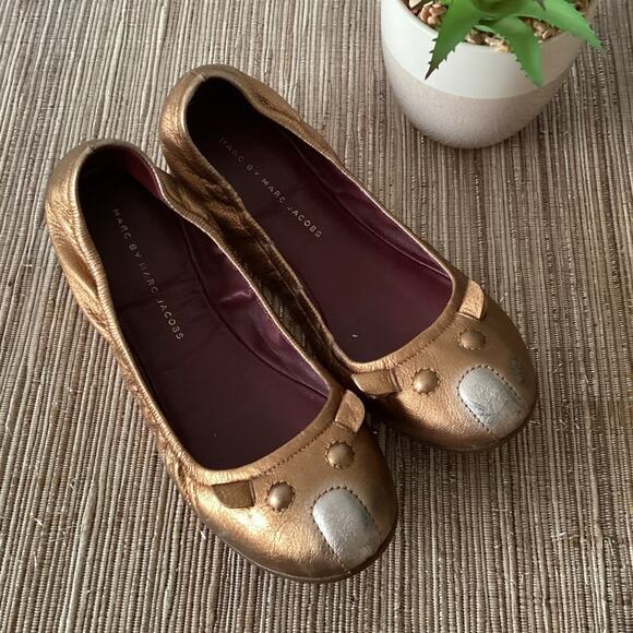 Marc Jacobs Shoes - Marc Jacobs Mouse Ballet Flats Slip On Pewter Flats Cat Shoes 38.5